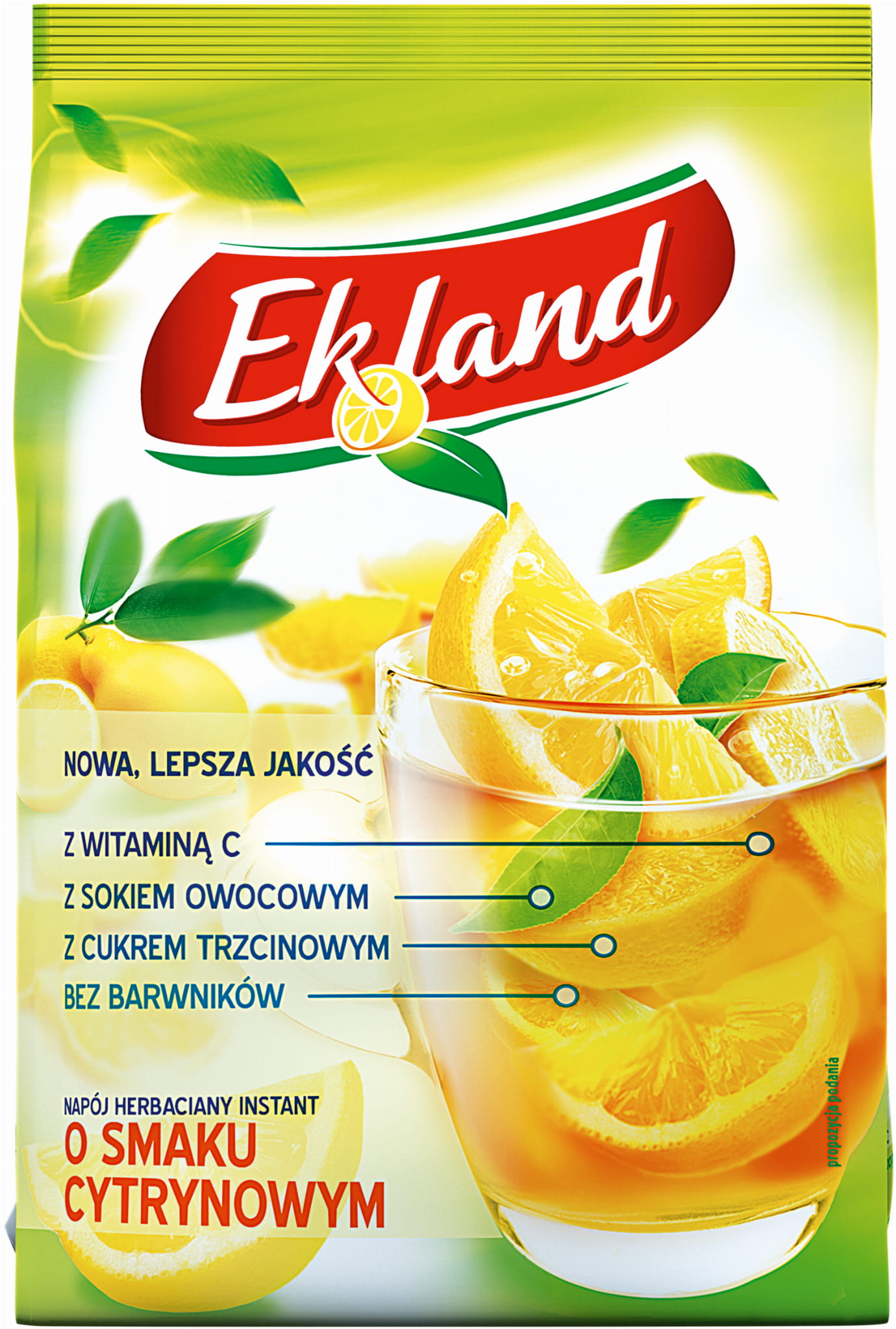 Ekland Napój herbaciany instant o smaku cytrynowym 300 g