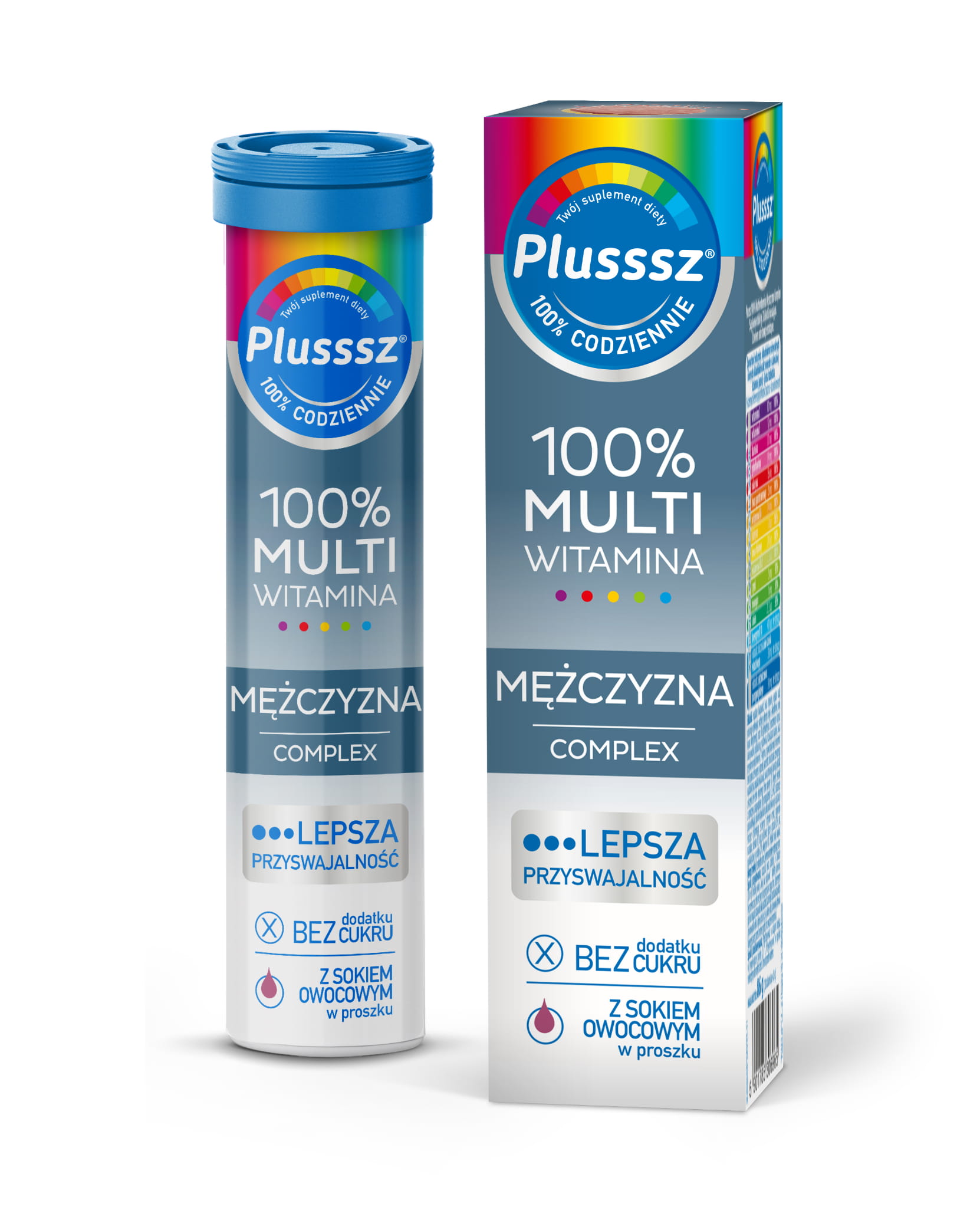 Plusssz 100% Multiwitamina Mężczyzna Complex 20 tabletek